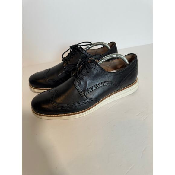 Cole Haan Original Grand Wing Tip Oxfords Black Mens Size 10 C26469